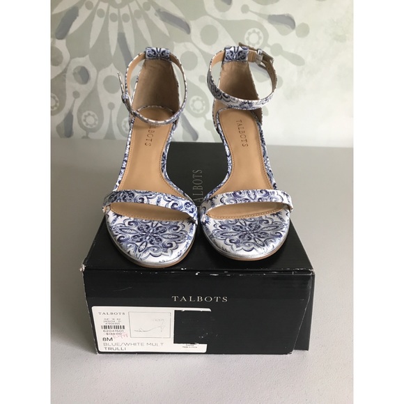 {Talbots} Trulli Ornate Tile Leather Sandals - Picture 8 of 8